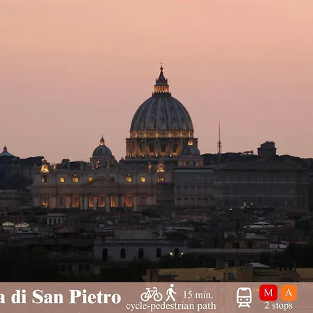 Domus Valle Aurelia - Vaticano - Metro Linea A 아파트 로마