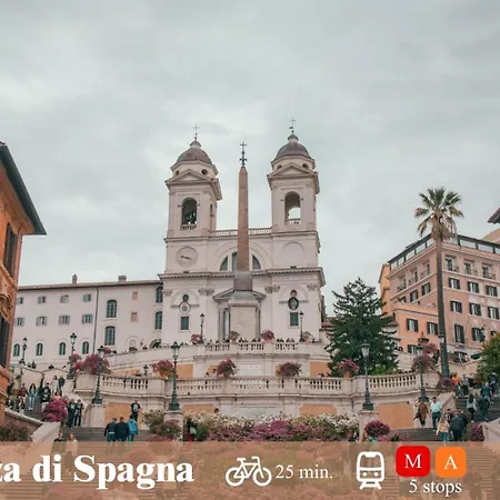 아파트 Domus Valle Aurelia - Vaticano - Metro Linea A 로마